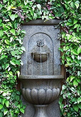 噴泉,壁泉,綠化