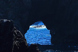搖滾,海,洞穴