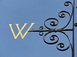 西,w,風向標