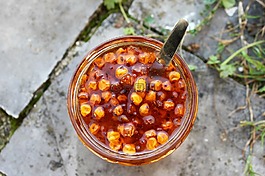 大果沙棘,莓果,黃色