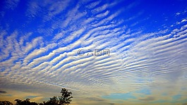 天空,云,藍色