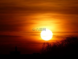 太陽,日落,abendstimmung