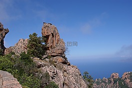 法國,石,海岸
