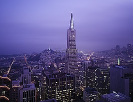 舊金山,市容,黃昏