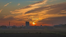 日出,朝陽,云彩