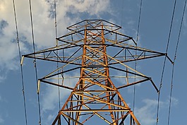 電源線,塔,金屬