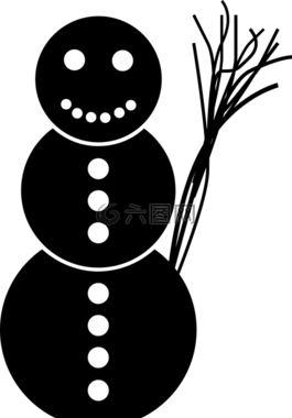 雪人,冬季,雪
