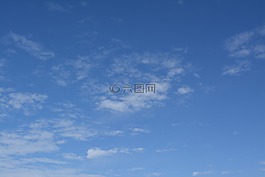 藍(lán)色,天空,云