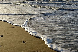 沙,海灘,海浪的聲音