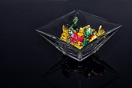 糖果,杯,玻璃