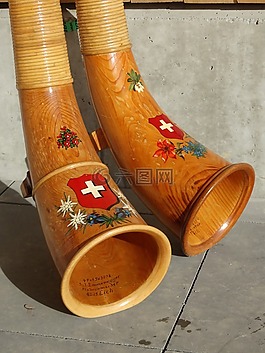 alphorn,木质乐器,角