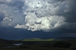 暴風(fēng)雨的烏云,暴雨,雷暴