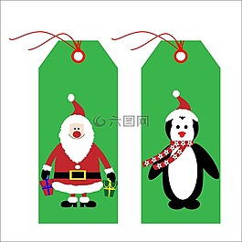 圣誕節(jié),標(biāo)簽,圣誕老人