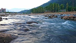 溪水,鄉下景色,流動
