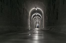 隧道,地板,黑暗