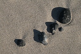 鹅卵石,沙,海