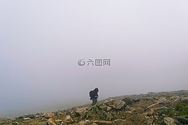 徒步旅行,徑,巖