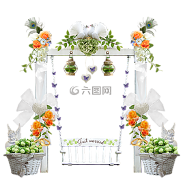 婚禮,擺動,搖擺的婚禮