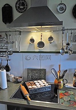 爐灶,內(nèi),烤
