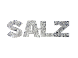 盐,闪光,字体