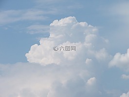 云,蓝色的天空,阳光