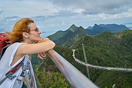 婦女,旅游,美麗