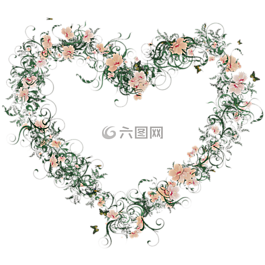 心臟,愛(ài)情,鮮花
