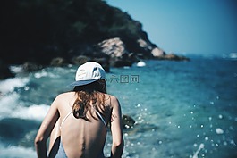 夏天,女子,女孩