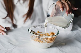 上午,早餐,食品