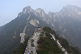 箭扣,长城,雾霾