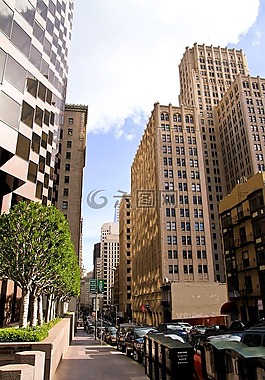 天际线,建筑物,街道