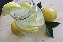 檸檬水,玻璃,玻璃