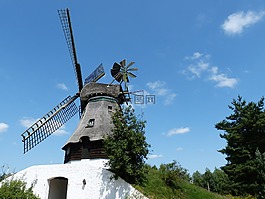 磨,翼,露天博物館