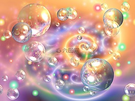 氣泡,幻想,多彩