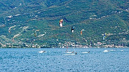 风筝冲浪,水上运动,kitesurfer