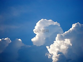 云,藍色,天空