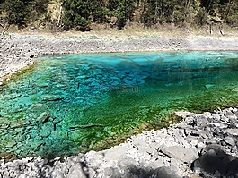 九寨溝,子海水,夏季