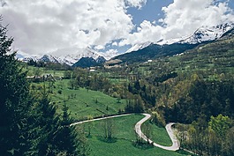 景觀,山,高峰
