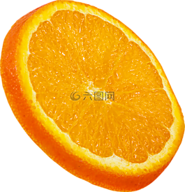 水果,橙色,切片