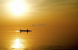 釣魚(yú),太陽(yáng),晚上