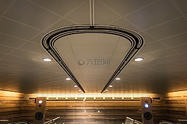 火車站,通過,自動扶梯