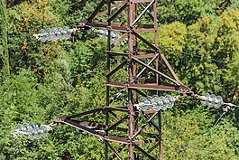 strommast,當(dāng)前,電源線