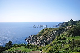 海岸,航行,帆船
