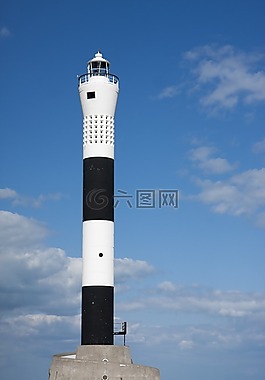 燈塔,天空,藍(lán)色