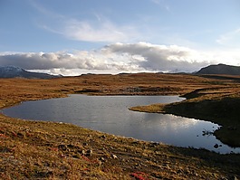 湖,山地高原,秋季