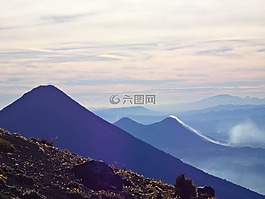 acatenango看,墻紙acatenango,危地馬拉acatenango
