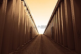墻,鐵壁,路
