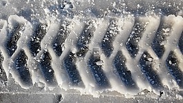 輪胎軌道,雪,再版