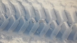 輪胎軌道,雪,再版