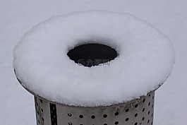 新西蘭,雪,廢物分類回收箱